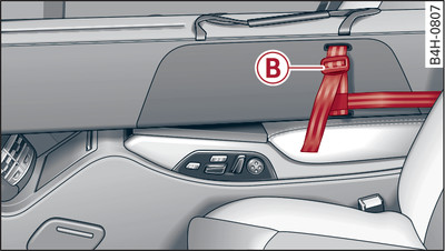 Asiento trasero: Amarrar la carga